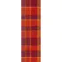 Table runner 100% cotton jacquard pattern red orange Mille wax ketchup