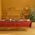 Tablecloth 100% cotton stain repellent jacquard pattern red Casse noisettes rouge festif