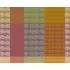 Table set 100% cotton coated jacquard pattern orange green Mille halos prunus