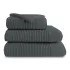 Bath set 100% cotton plain anthracite Vitae titane