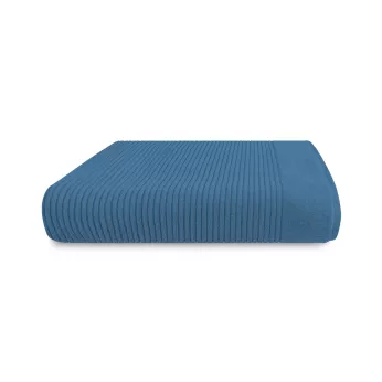 Shower towel 100% cotton 575 gsm plain blue Vitae denim