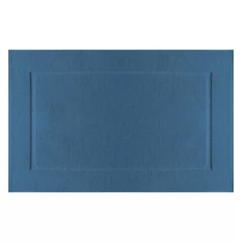 Bath mat 100% cotton 850 gsm plain blue Vitae denim