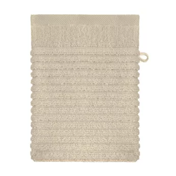 Wash mitt 100% cotton 575 gsm plain beige Vitae stone