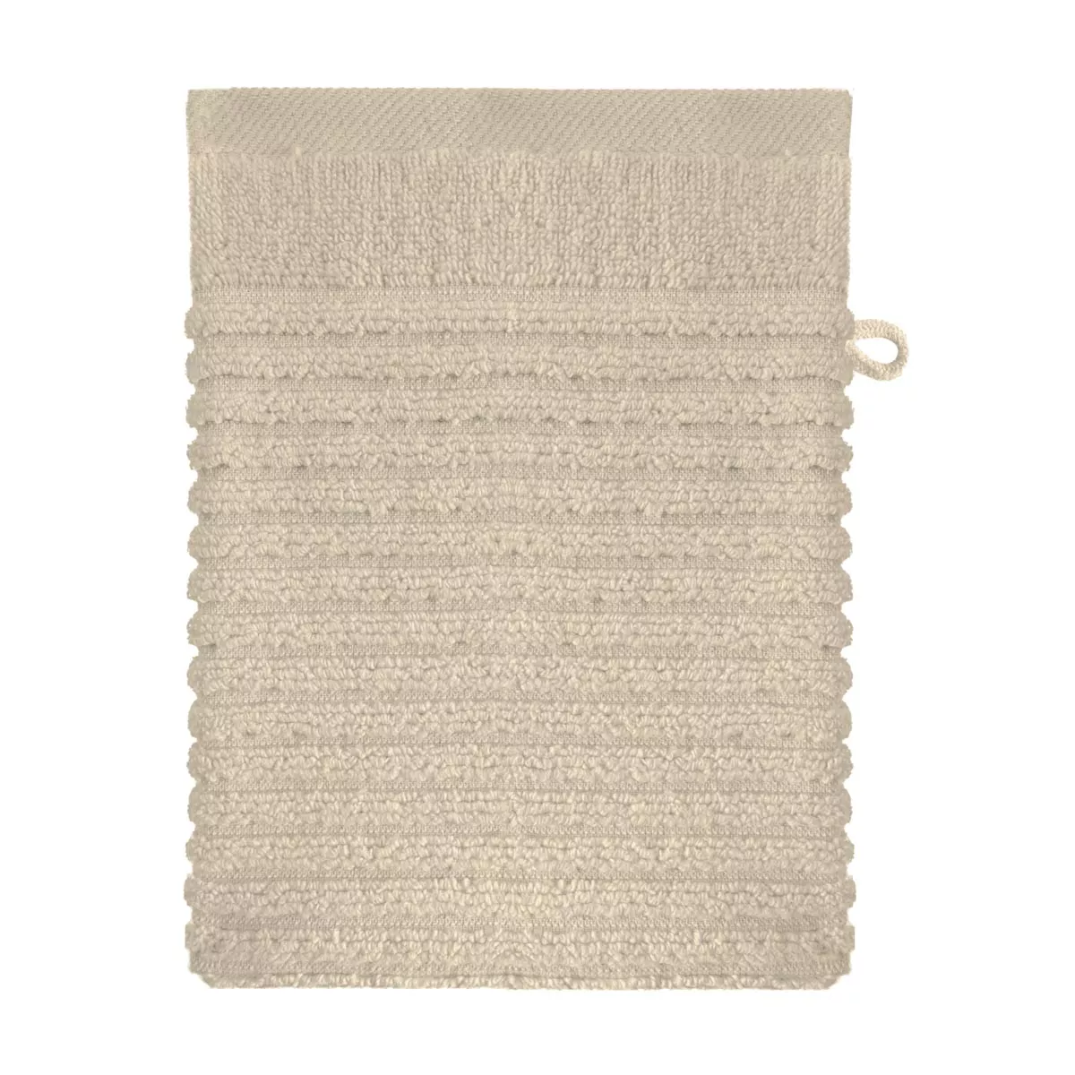Wash mitt 100% cotton 575 gsm plain beige Vitae stone