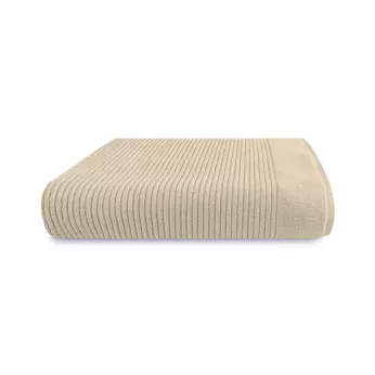 Shower towel 100% cotton 575 gsm plain beige Vitae stone