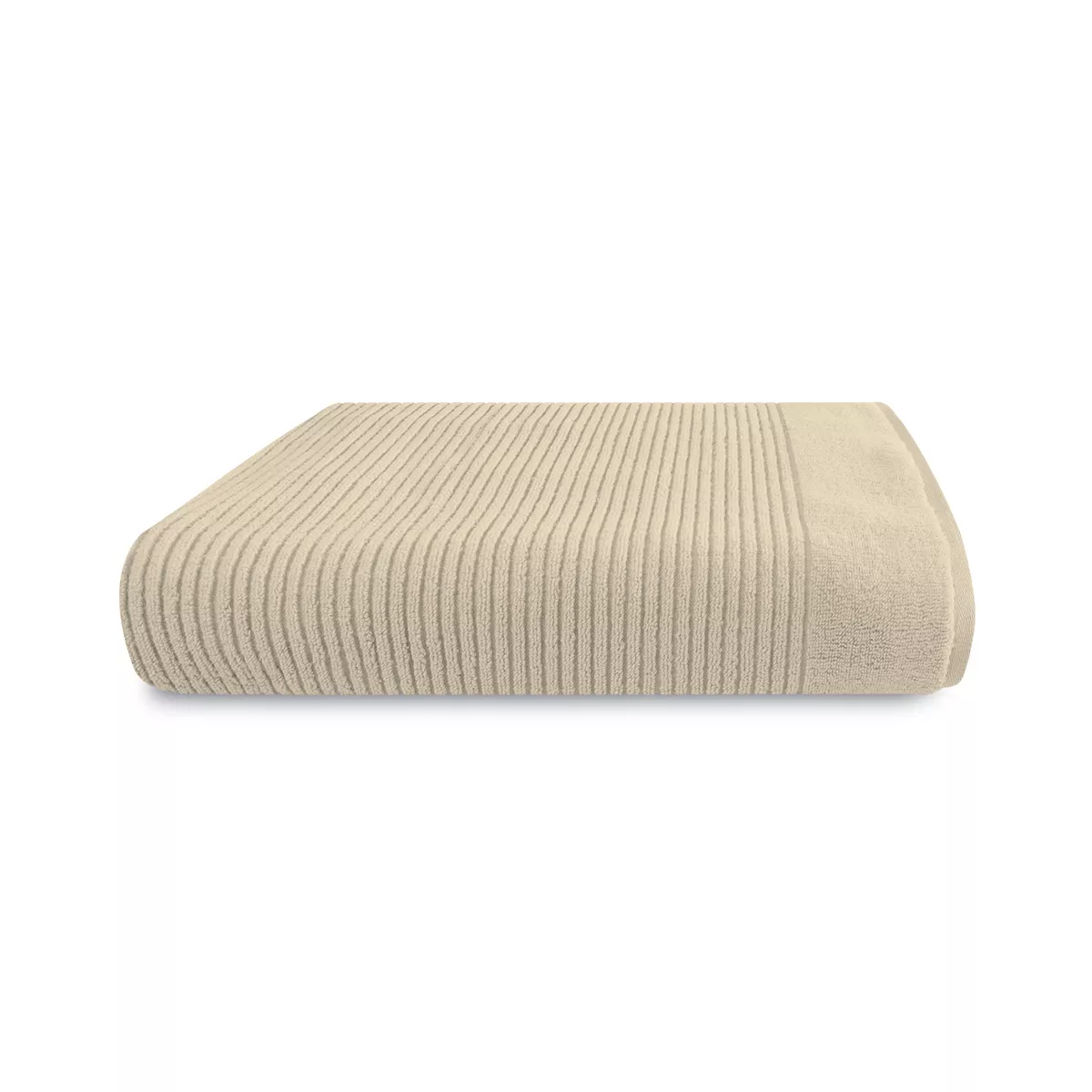 Shower towel 100% cotton 575 gsm plain beige Vitae stone