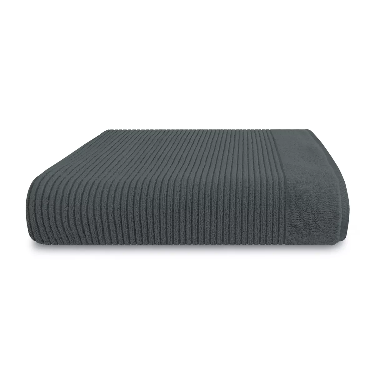 Bath towel 100% cotton 575 gsm plain anthracite Vitae titane