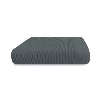 Shower towel 100% cotton 575 gsm plain anthracite Vitae titane