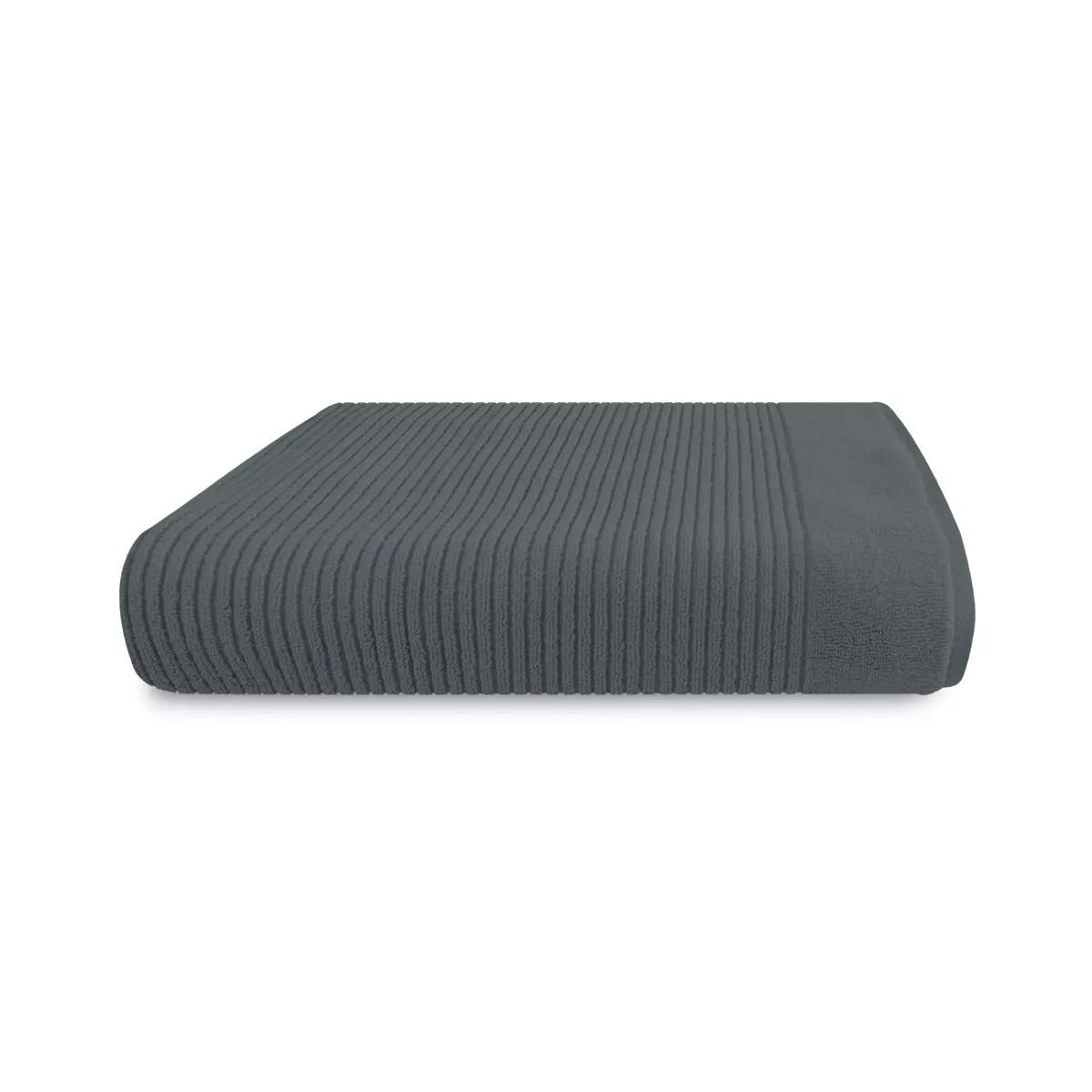 Shower towel 100% cotton 575 gsm plain anthracite Vitae titane