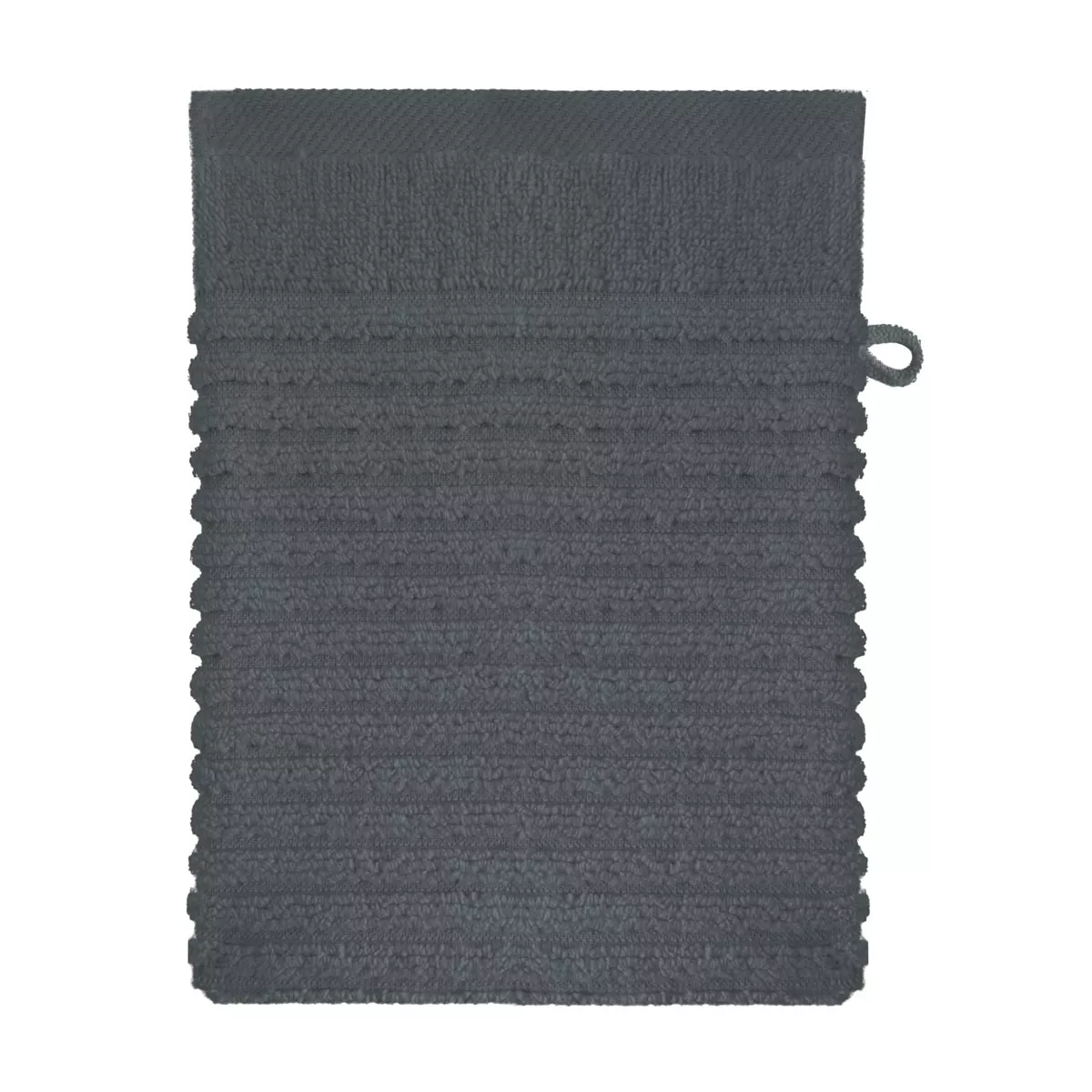 Wash mitt 100% cotton 575 gsm plain anthracite Vitae titane