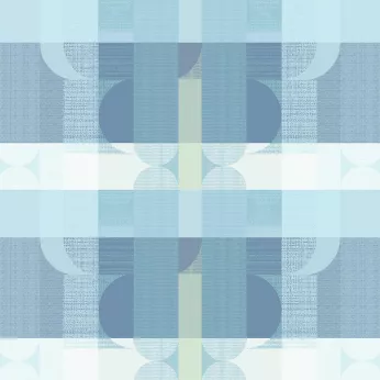 Custom made tablecloth 100% cotton coated 220 gsm jacquard pattern blue green Mille textures bleu