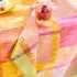 Napkin 100% cotton 220 gsm jacquard pattern green pink Mille sources berlingot