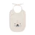 Bib children 100% cotton 420 gsm embroidered beige yellow Petit lion angora