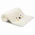 Shower towel children 100% cotton 500 gsm embroidered beige yellow Petit lion angora