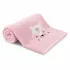 Shower towel children 100% cotton 500 gsm embroidered pink Petite renarde rose