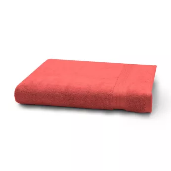 Bath towel 100% cotton 550 gsm plain pink Elea corail