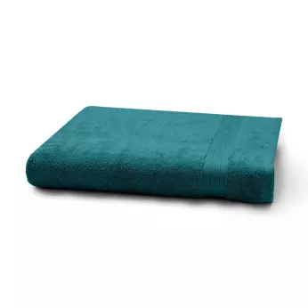 Bath towel 100% cotton 550 gsm plain green Elea emeraude