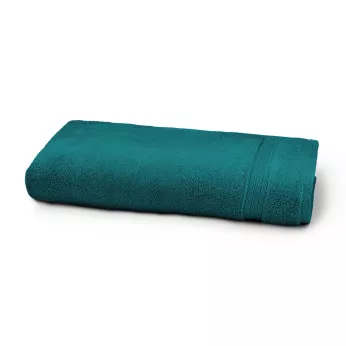 Shower towel 100% cotton 550 gsm plain green Elea emeraude