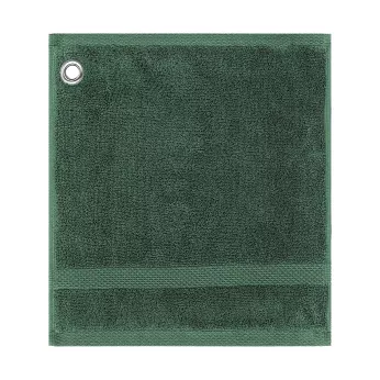 Eyelet square 100% cotton 550 gsm plain green Elea kaki