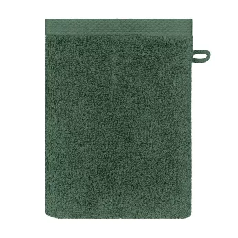 Wash mitt 100% cotton 550 gsm plain green Elea kaki