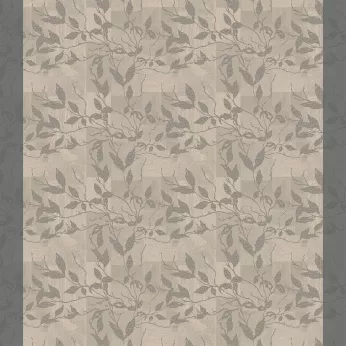 Custom made tablecloth 100% cotton 220 gsm jacquard pattern grey anthracite Mille prunus silver