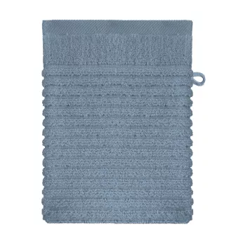 Wash mitt 100% cotton 575 gsm plain blue Vitae givre