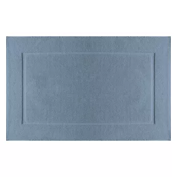 Bath mat 100% cotton 850 gsm plain blue Vitae givre