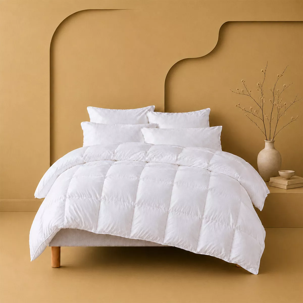 Duvet natural fibers 300 gsm winter Baikal chaude