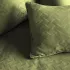Pillowcase cotton sateen jacquard pattern green Adagio kaki
