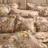 Pillowcase cotton sateen printed pink Magnolias rose fume