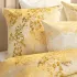 Pillowcase cotton sateen printed yellow gold Soleil d'or dore