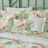Pillowcase cotton sateen printed multicolor Primavera vert d'eau