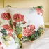 Pillowcase cotton percale prewashed printed pink yellow Citrons de menton romance
