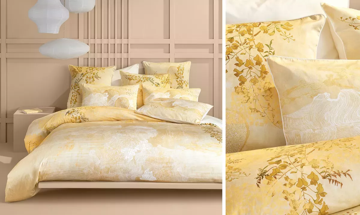 Soleil d'or doré duvet cover - Garnier Thiebaut