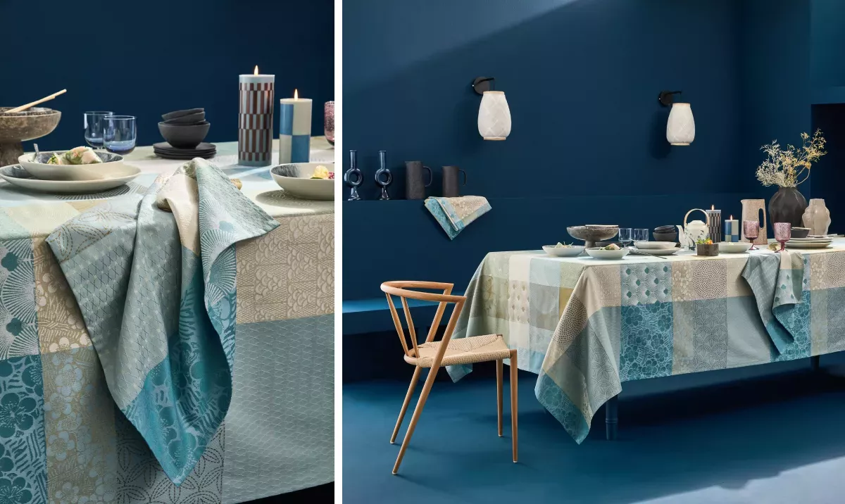 Mille Zen écume tablecloth
